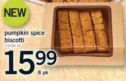 Fortinos pumpkin spice biscotti offer