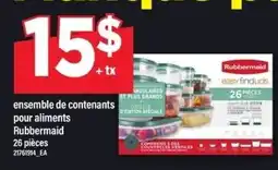 Maxi Rubbermaid ensemble de contenants pour aliments offer