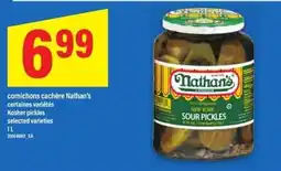 Maxi Nathan's sour pickles offer