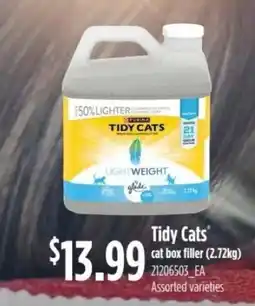 Fortinos Tidy Cats cat box filler offer