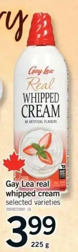 Fortinos Gay Lea real whipped cream offer