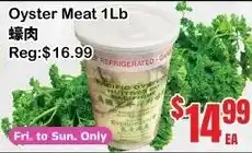 Grant's Foodmart Oyster Meat offer