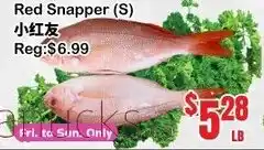Grant's Foodmart Red Snapper offer