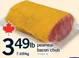Fortinos peameal bacon chub offer