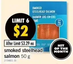 Fortinos smoked steelhead salmon offer