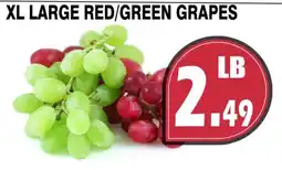Al-Quds Supermarket xl large red green grapes offer