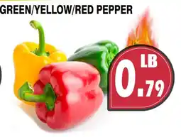 Al-Quds Supermarket green/yellow/red pepper offer