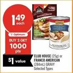 Shoppers Drug Mart Club House or Franco American gravy offer