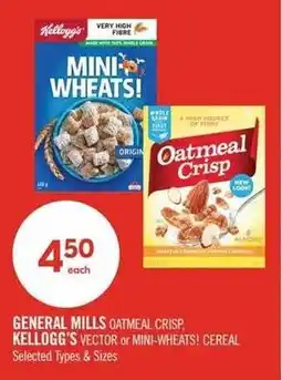 Shoppers Drug Mart general mills oatmeal crisp kellogg's vector or mini-wheats! cereal offer