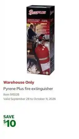 Costco Pyrene Plus fire extinguisher offer