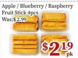 Nations Fresh Foods Apple Blueberry Raspberry Fruit Stick offer