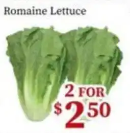 Nations Fresh Foods Romaine Lettuce offer