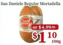 Nations Fresh Foods San Daniele Regular Mortadella offer