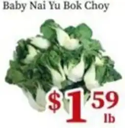Nations Fresh Foods Baby Nai Yu Bok Choy offer