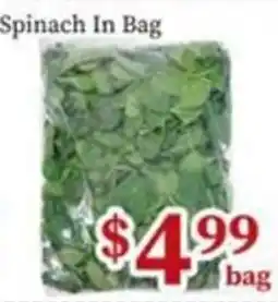 Nations Fresh Foods Spinach In Bag offer