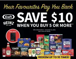 FreshCo Kraft Heinz favourites offer