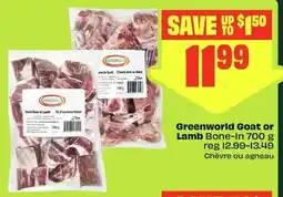 FreshCo Greenworld Goat or Lamb Bone-In offer