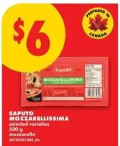 No Frills Saputo mozzarella offer