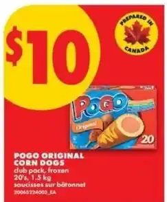 No Frills Pogo original corn dogs offer