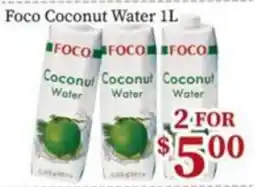 Nations Fresh Foods Foco coconut water offer