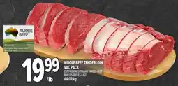 Metro Aussie Beef whole beef tenderloin offer