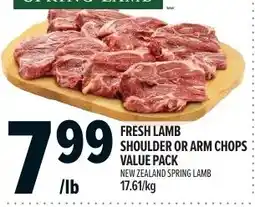 Metro Fresh lamb shoulder or arm chops offer