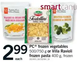 Fortinos PC frozen vegetables offer