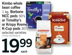 Fortinos Kimbo whole bean coffee offer