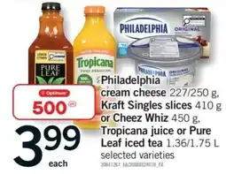 Fortinos Optimum cream cheese offer