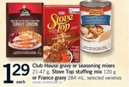 Fortinos Club House gravy or seasoning mixes offer