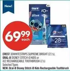 Shoppers Drug Mart Crest 3D White Strips Supreme Bright offer