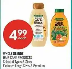 Shoppers Drug Mart Whole Blends hair care products offer