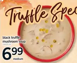 Fortinos black truffle mushroom soup offer
