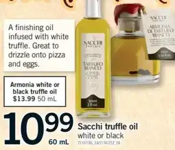 Fortinos Sacchi truffle oil offer