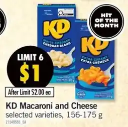Fortinos KD Macaroni and Cheese offer