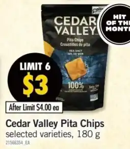 Fortinos Cedar Valley Pita Chips offer