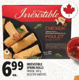 Metro Irresistible spring rolls offer