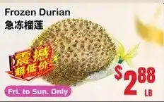 Grant's Foodmart Frozen Durian offer