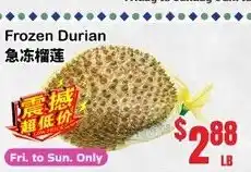 Grant's Foodmart Frozen Durian offer