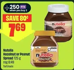 FreshCo Nutella Hazelnut or Peanut Spread offer