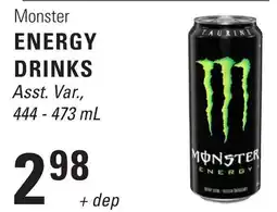 Askews Foods Monster energy drinks offer