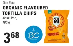 Askews Foods Que Pasa organic flavoured tortilla chips offer