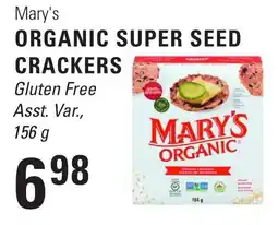 Askews Foods Mary's organic super seed crackers offer