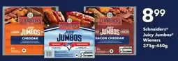 Fortinos Schneiders juicy jumbos wieners offer