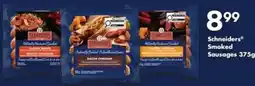 Fortinos Schneiders smoked sausages offer