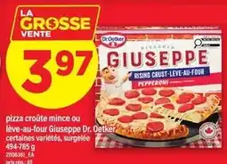 Maxi Dr.Oetker pizza croûte mince ou lève-au-four Giuseppe offer