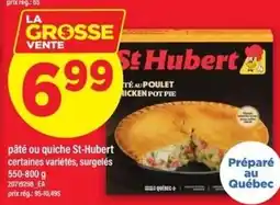 Maxi St Hubert pâté ou quiche offer