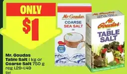 FreshCo Mr. Goudas table salt offer