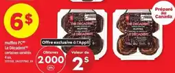 Maxi The Decadent muffins offer