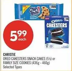 Shoppers Drug Mart Christie oreo cakesters snack cakes offer
